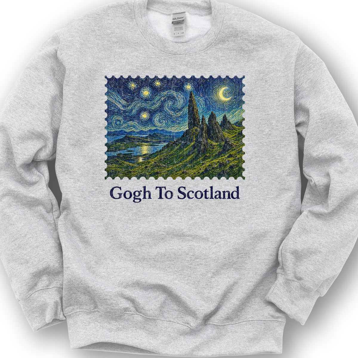 Gogh To Scotland Sweatshirt - Ash