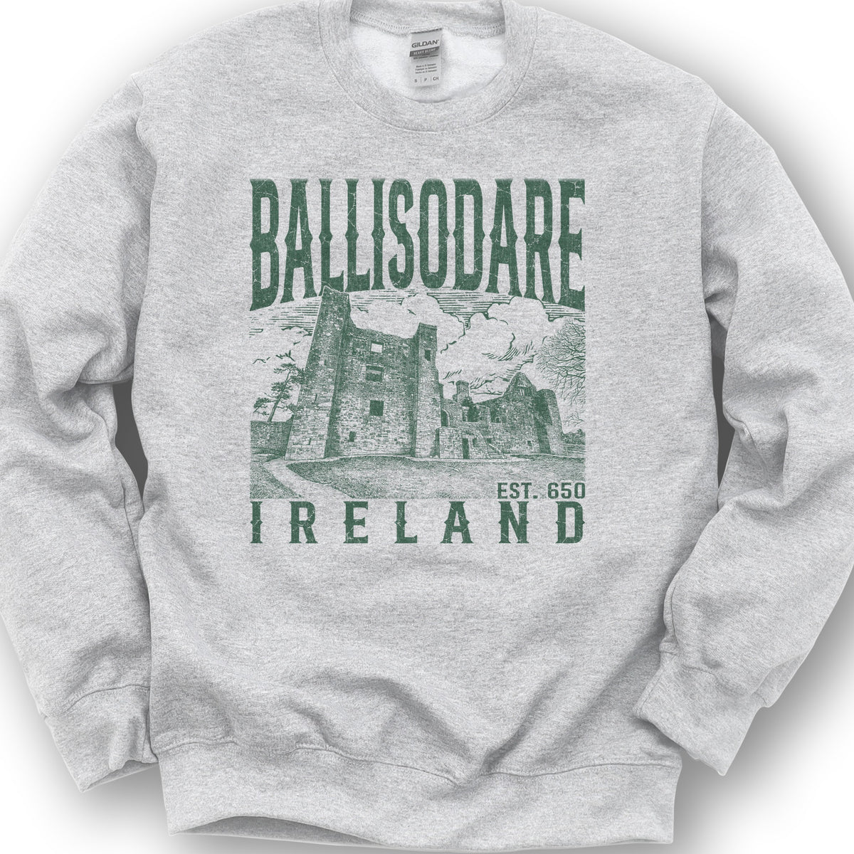 Ballisodare Ireland Sketch Sweatshirt - Ash