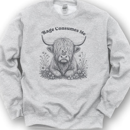 Raging Coo Monogram Sweatshirt - Ash