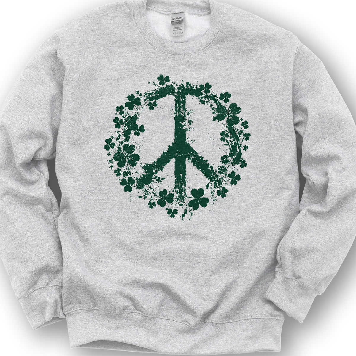Shamrock Peace Sweatshirt - Ash