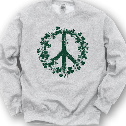 Shamrock Peace Sweatshirt - Ash