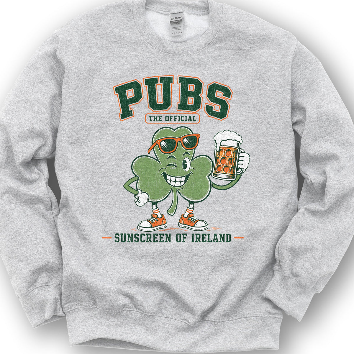 Pubs Irish Sunscreen Sweatshirt - Ash