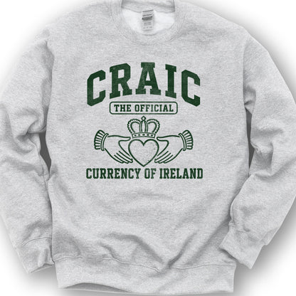 Craic Currency Sweatshirt - Ash