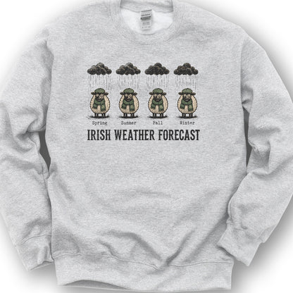 Irish Weather Forecast Sweatshirt - Ash