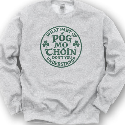 Pog Mo Thoin Badge Sweatshirt - Ash