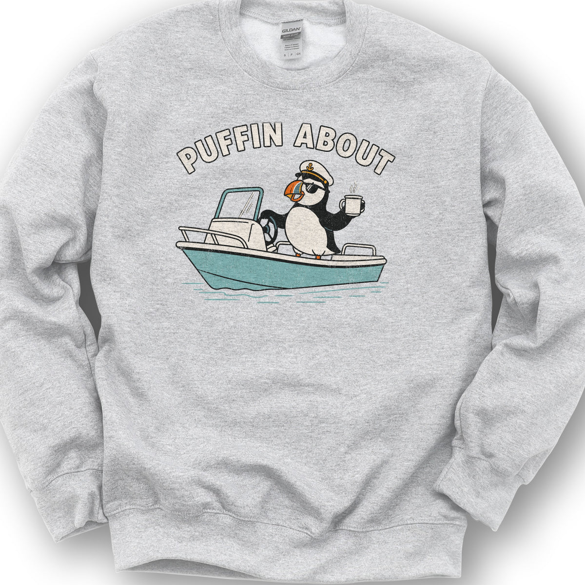 Puffin About Boat Sweatshirt - Ash