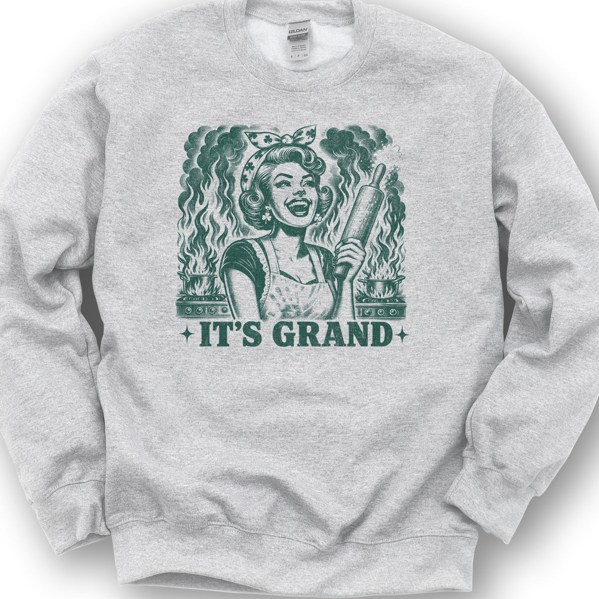 It's Grand Irish Sweatshirt - Ash