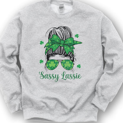 Irish Sassy Lassy Sweatshirt - Ash