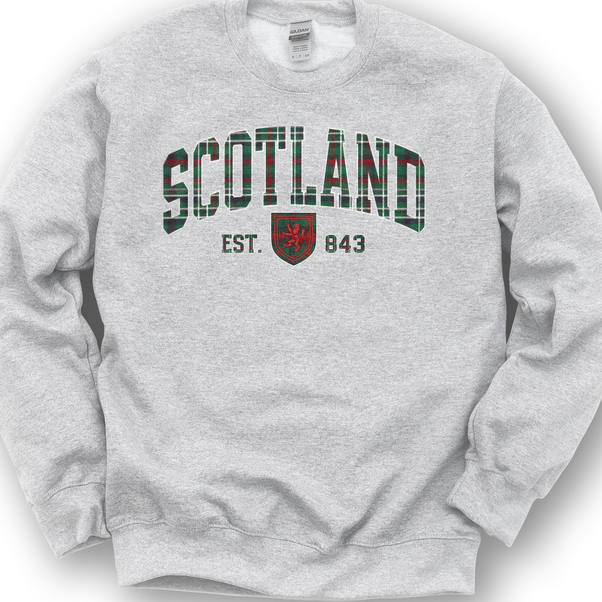 Scotland Varsity Tartan Sweatshirt - Ash