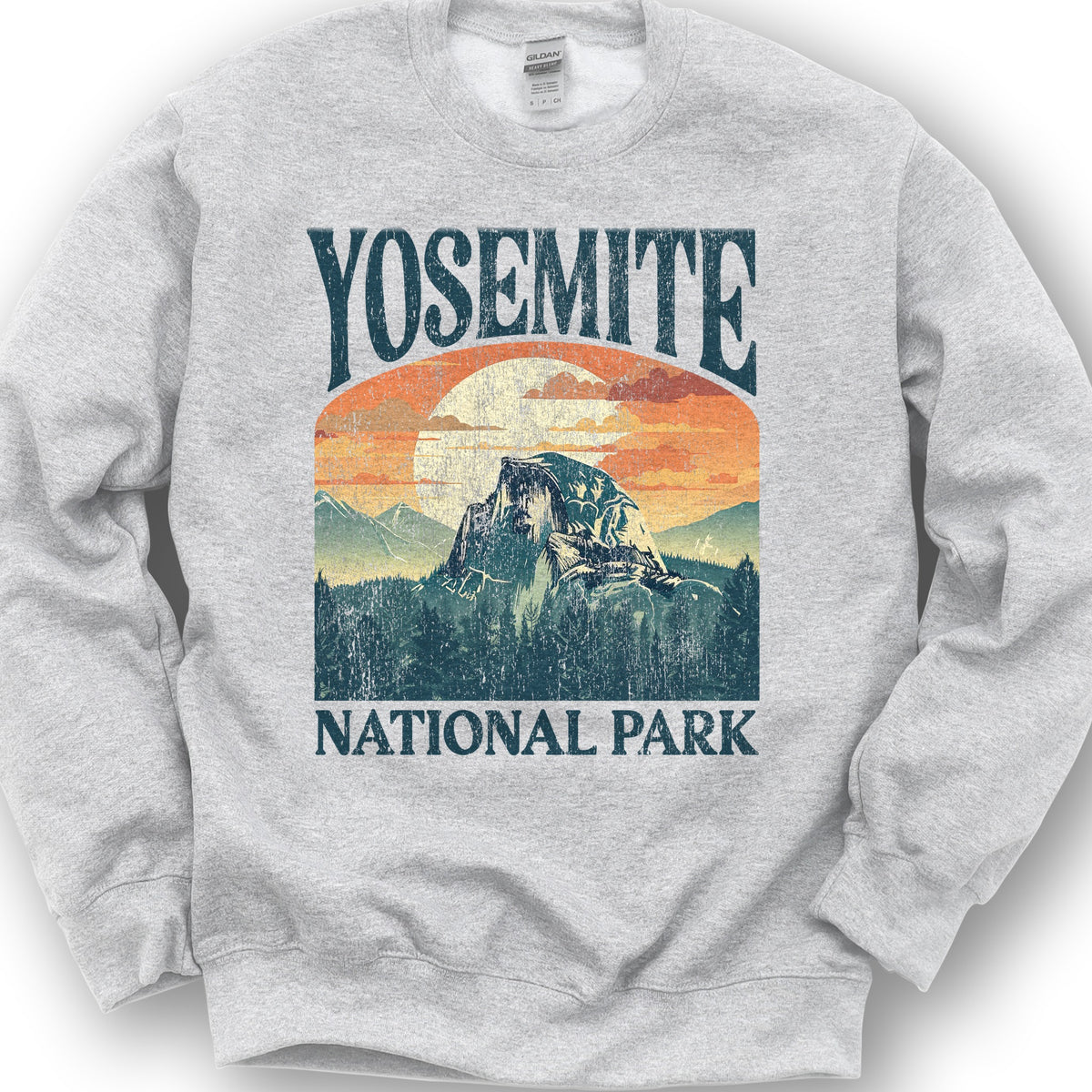 Yosemite National Park "Big and Bold" Sweatshirt - Ash