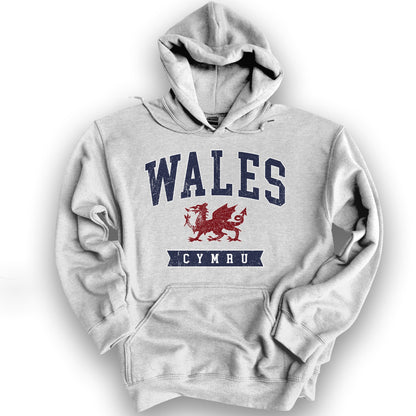 Wales Varsity Dragon Hoodie - Ash