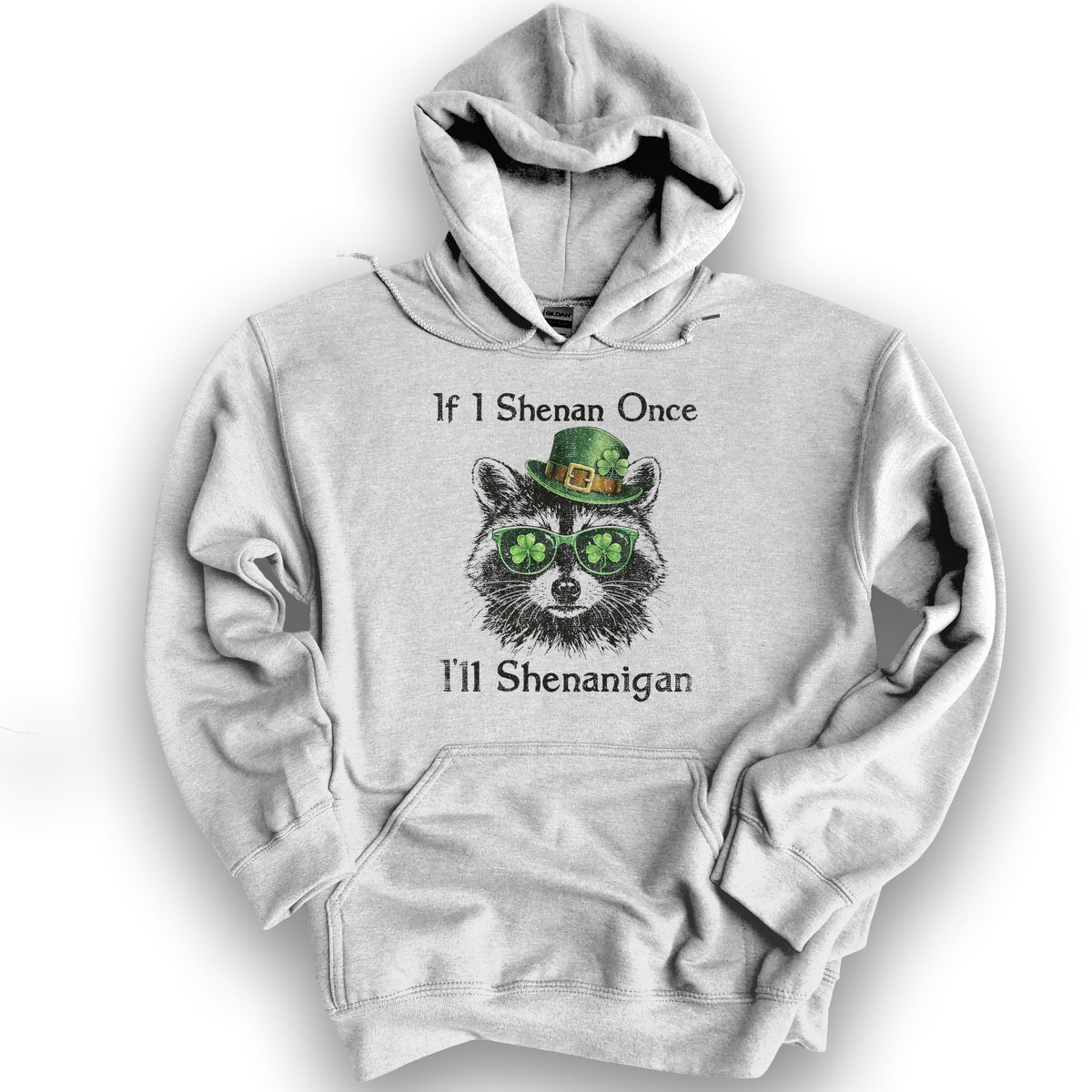Shenanigans Raccoon Hoodie - Ash