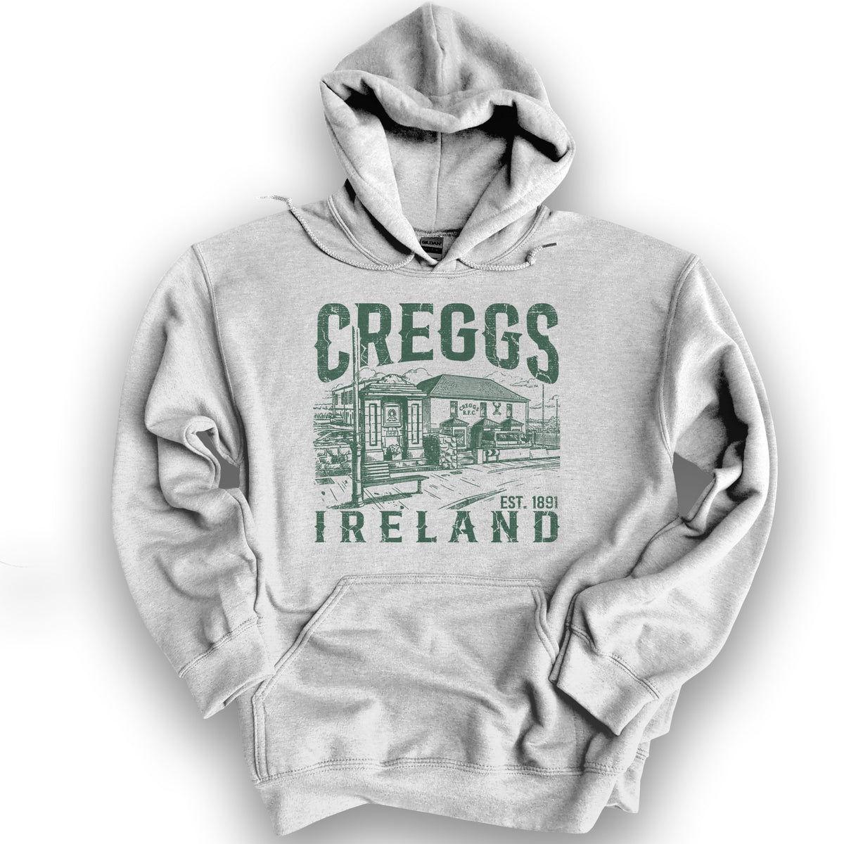 Creggs Ireland Hoodie - Ash