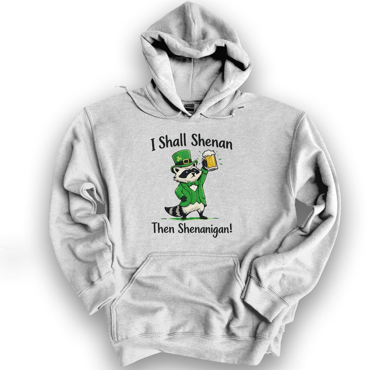 I Shall Shenan Irish Hoodie - Ash