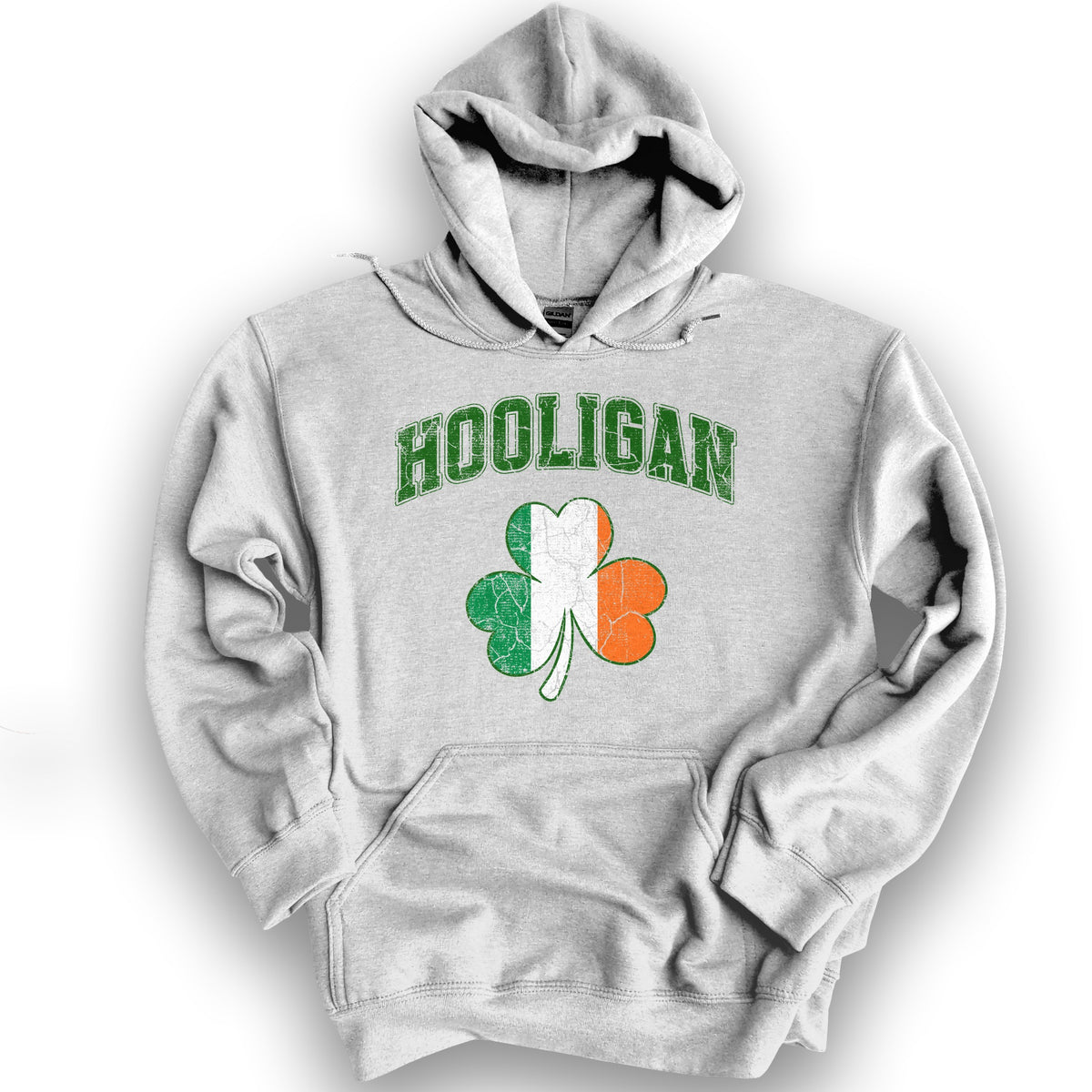 Hooligan Shamrock Hoodie - Ash