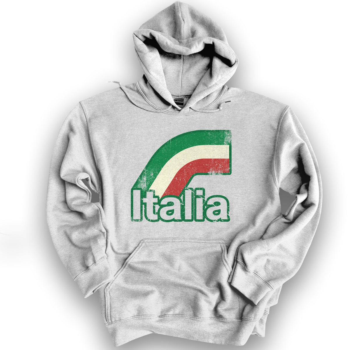 Italia Stripes Hoodie - Ash