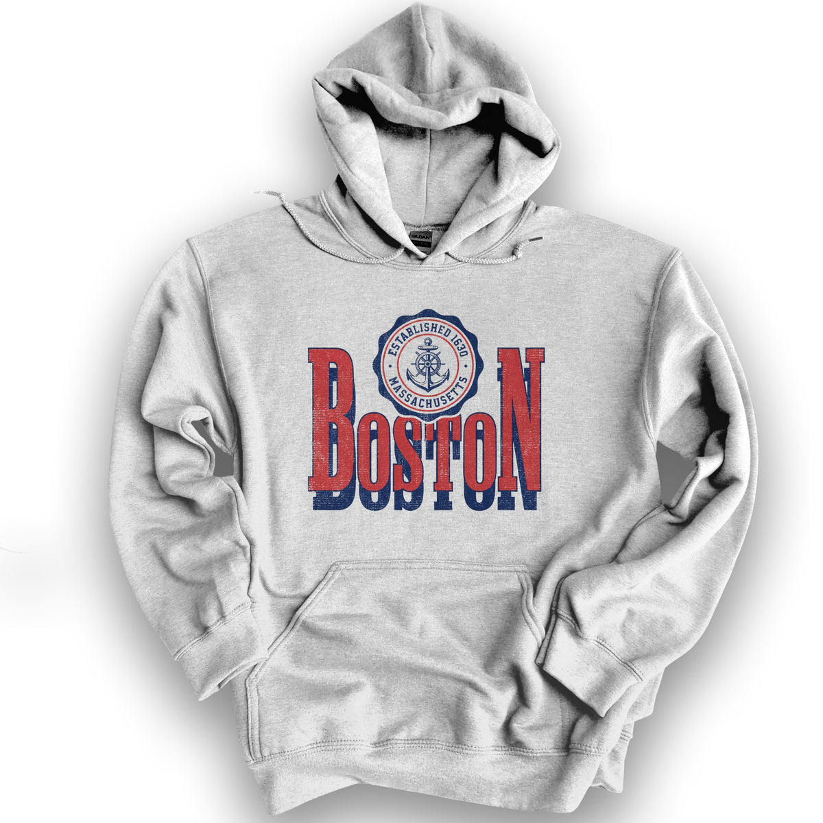 Boston Scoop Hoodie - Ash