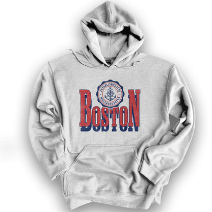 Boston Scoop Hoodie - Ash