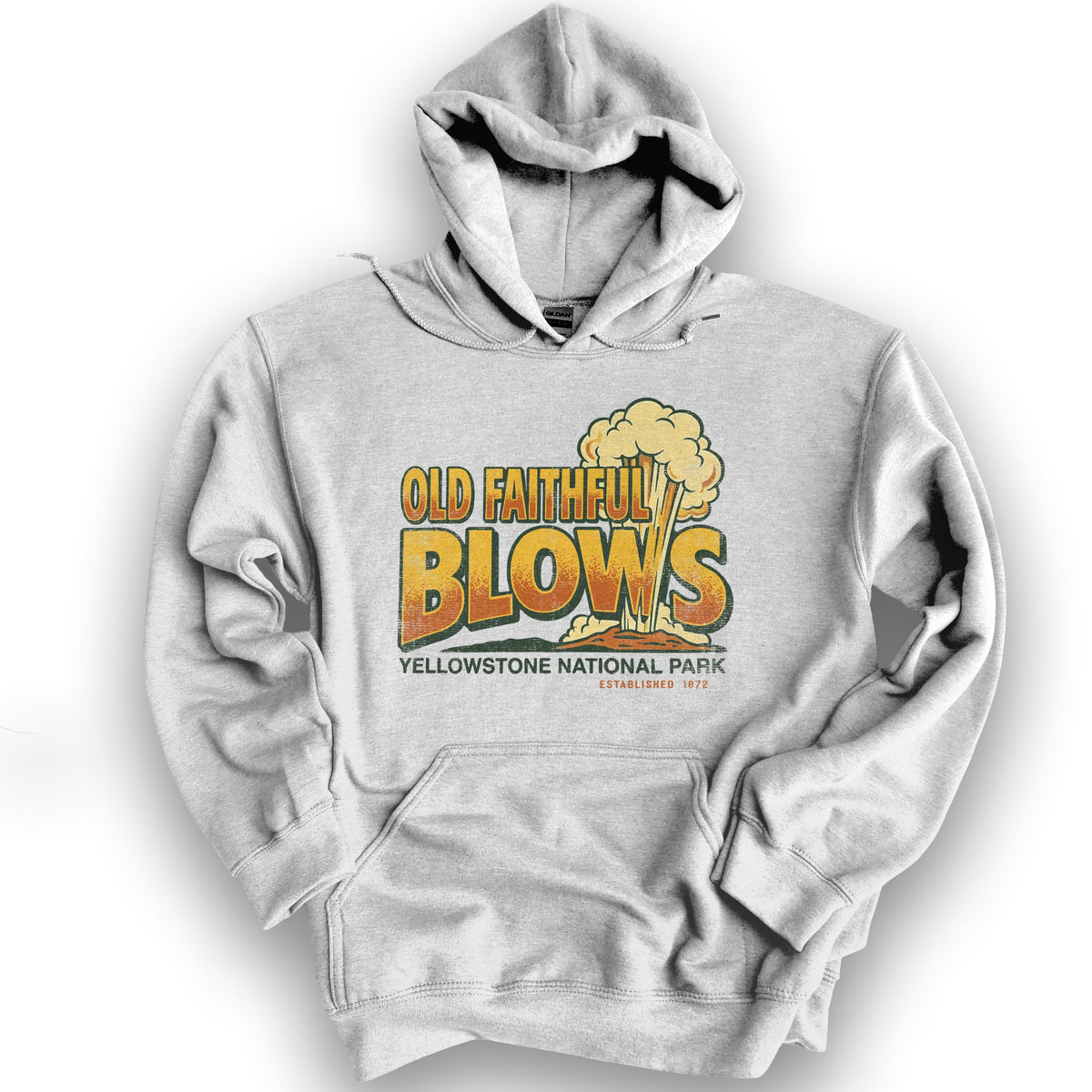 Old Faithful Blows Hoodie - Ash
