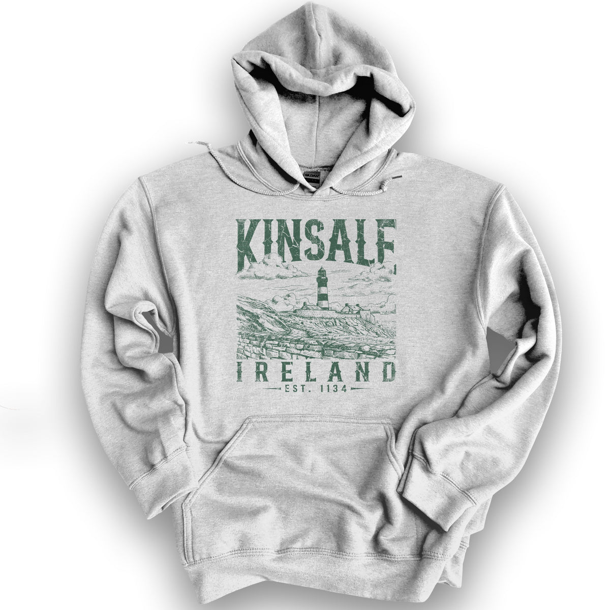 Kinsale Ireland Hoodie - Ash