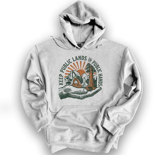 Public Lands Public Hands V1 Hoodie - Ash