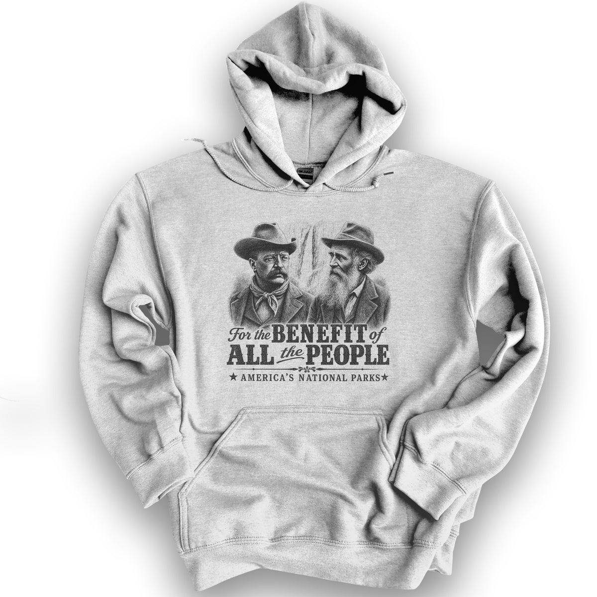 Roosevelt and Muir Hoodie - Ash