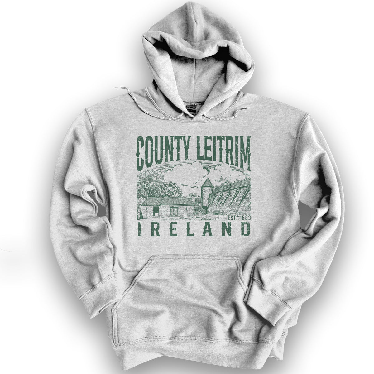 County Leitrim Hoodie - Ash