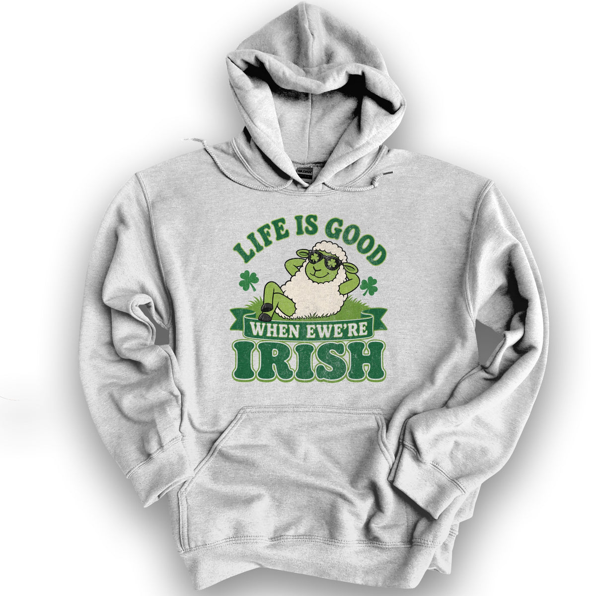 Ewe're Irish Hoodie - Ash
