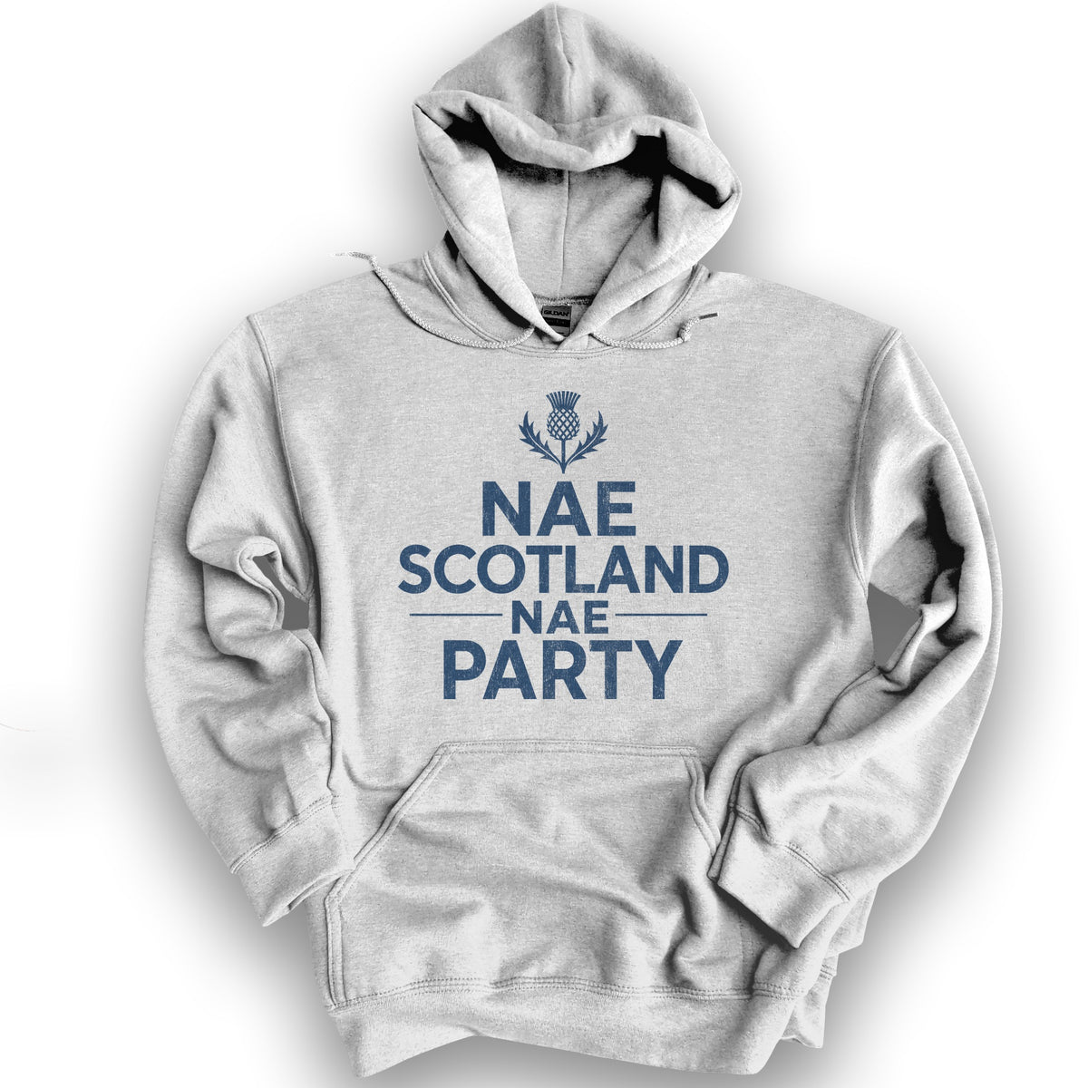 Nae Party Thistle Hoodie - Ash