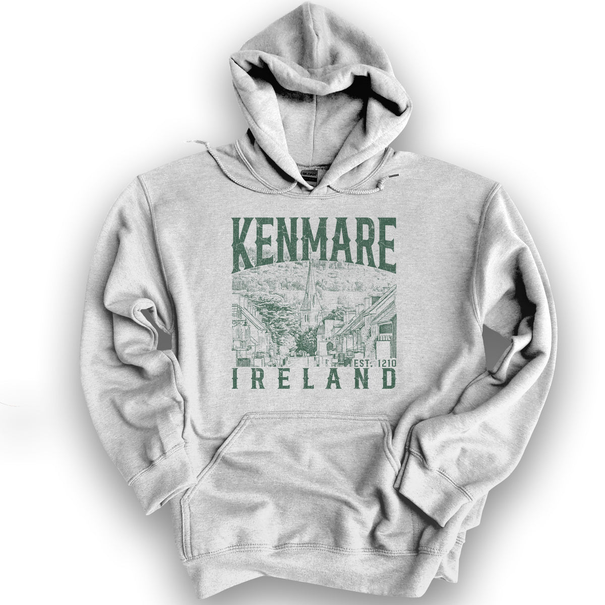 Kenmare Ireland Sketch Hoodie - Ash
