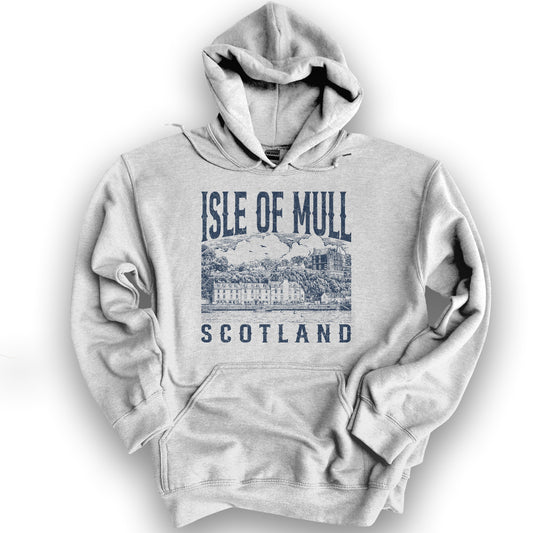 Isle of Mull Sketch Hoodie - Ash