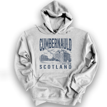 Cumbernauld Scotland Sketch Hoodie - Ash