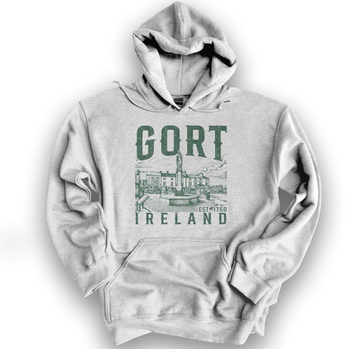 Gort Ireland Sketch Hoodie - Ash