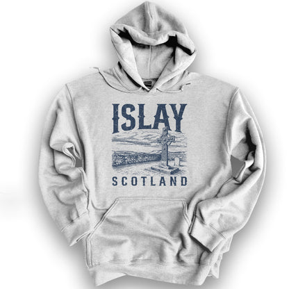 Isle of Islay Scotland Hoodie - Ash