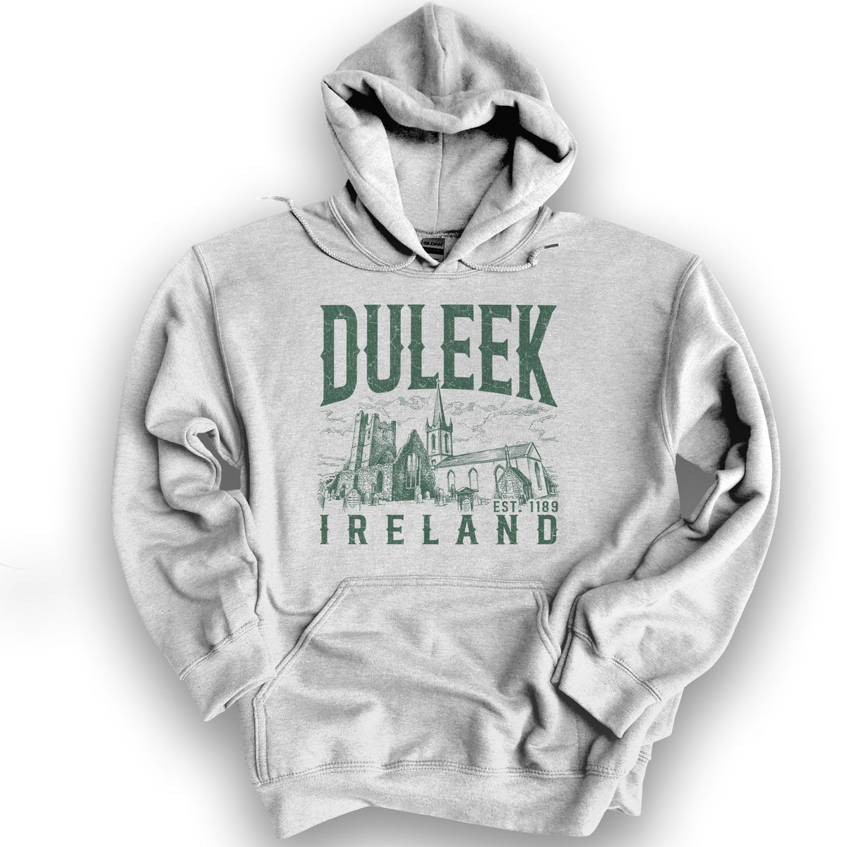 Duleek Ireland Sketch Hoodie - Ash