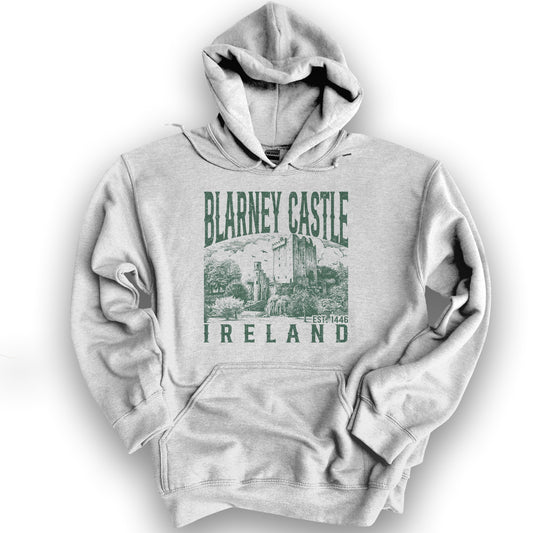 Blarney Castle Ireland Sketch Hoodie - Ash