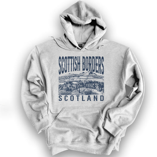 Scottish Borders Sketch Hoodie - Ash