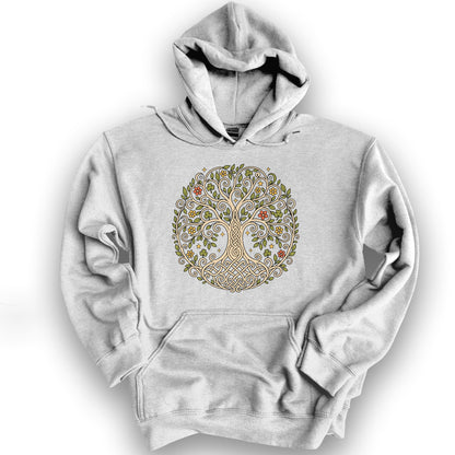 Celtic Tree of Life Hoodie - Ash