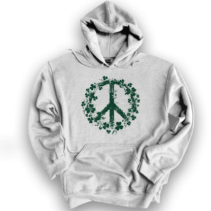 Shamrock Peace Hoodie - Ash
