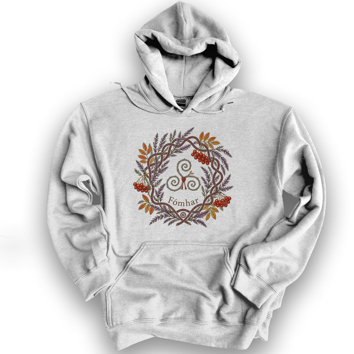 Fómhar Triskele Hoodie - Ash