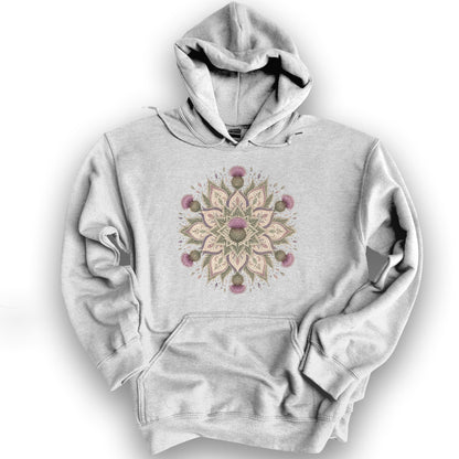 Thistle Mandala Hoodie - Ash