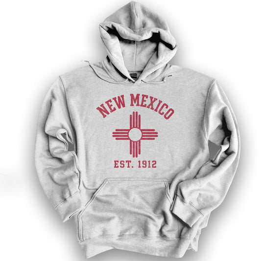 New Mexico Flag Hoodie - Ash