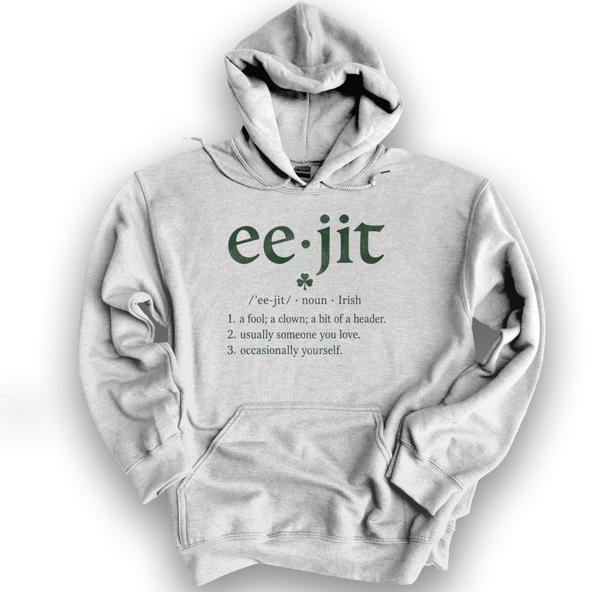 Eejit Definition Hoodie - Ash