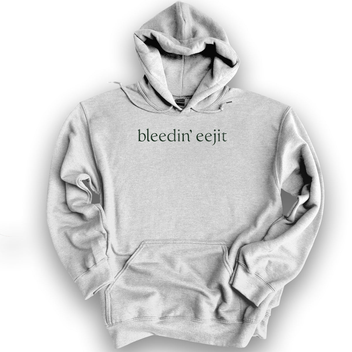 Bleedin' Eejit Hoodie - Ash
