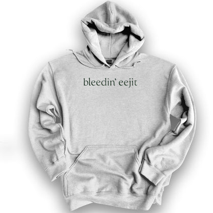 Bleedin' Eejit Hoodie - Ash