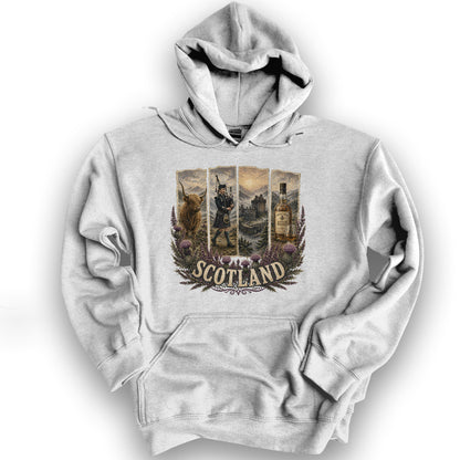 Scotland Panels Hoodie - Ash