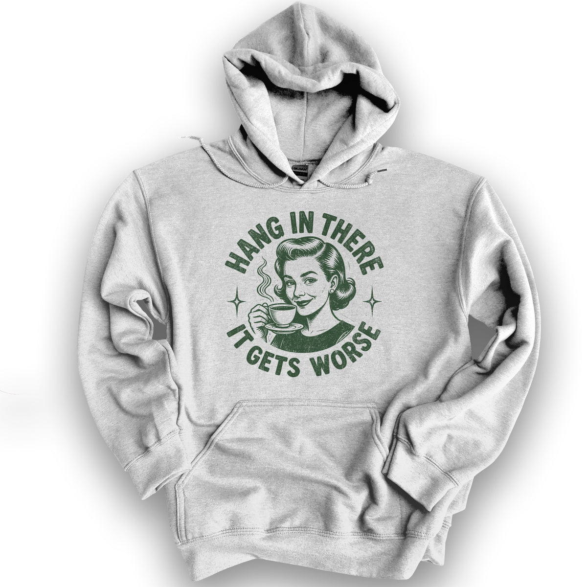 It Gets Worse Hoodie - Ash