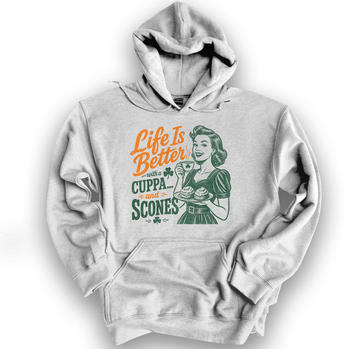Cuppa Scones Hoodie - Ash