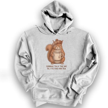 Dinnae Talk Squirrel Hoodie - Ash