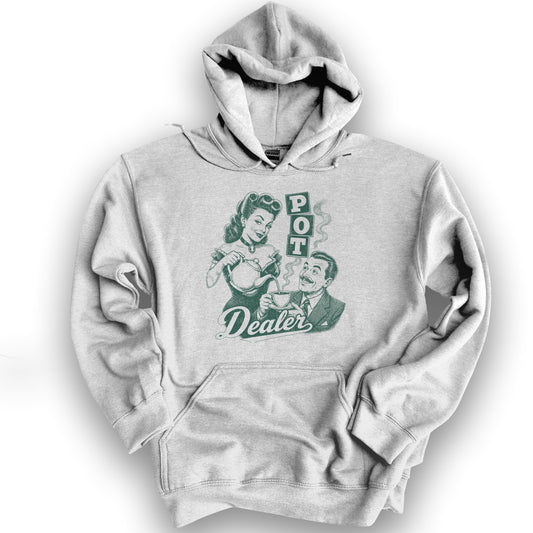 Pot Dealer Tea Hoodie - Ash